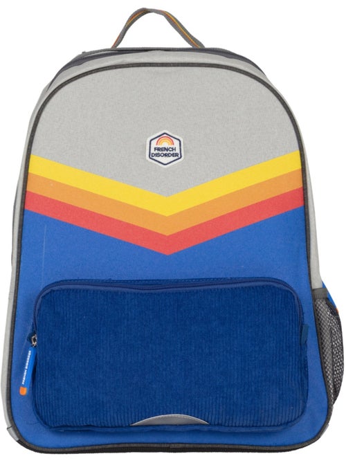 Sac à dos garçon 2 compartiments FRENCH DISORDER style color block rétro - Kiabi