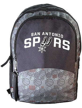 Sac à dos garçon NBA San Antonio Spurs gris et noir 2 compartiments