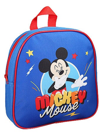 Sac à dos goûter 24 cm bleu Mickey - Bagtrotter
