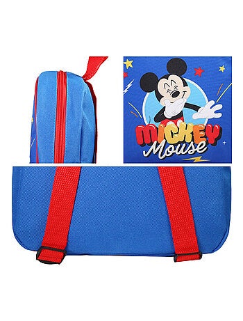 Sac à dos goûter 24 cm bleu Mickey - Bagtrotter