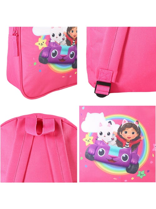 Sac à dos goûter  31 cm rose Gabby et La Maison Magique - Bagtrotter - Kiabi
