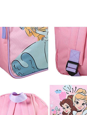 Sac à dos goûter 31 cm rose Princesses Disney - Bagtrotter