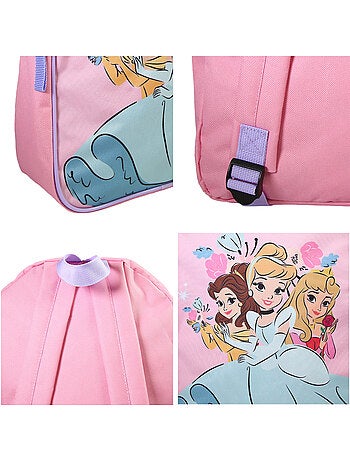 Sac à dos goûter 31 cm rose Princesses Disney - Bagtrotter