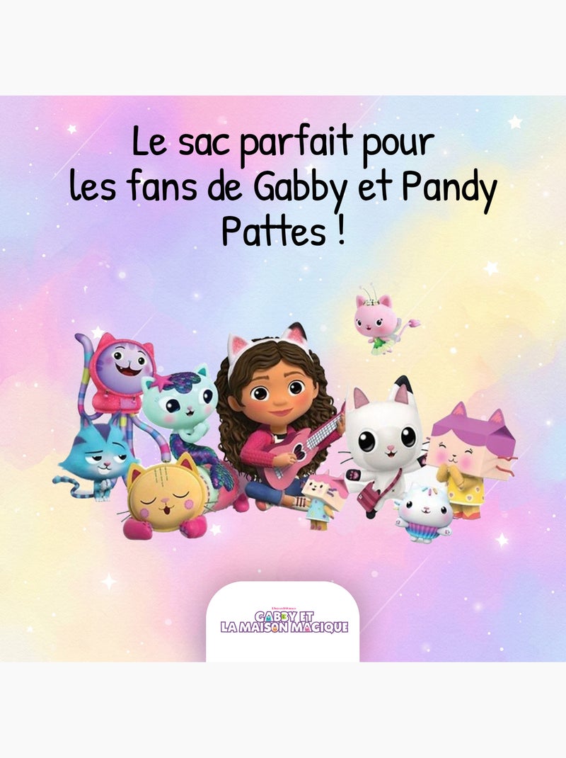 Sac à dos goûter maternelle fille Gabby et la Maison Magique 24 cm rose 1 compartiment Multicolore - Kiabi