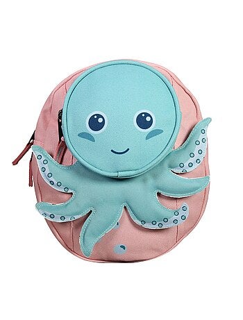 Sac à dos Goûter Maternelle Poulpe Rose et Bleu - 1 compartiment - 29x33x15cm - Bodypack