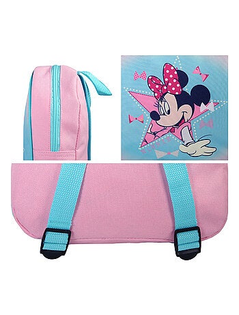 Sac à dos goûter Minnie 24 cm rose fille maternelle – bagtrotter