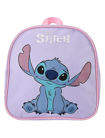 Sac à dos goûter Stitch maternelle 24 cm violet léger – bagtrotter