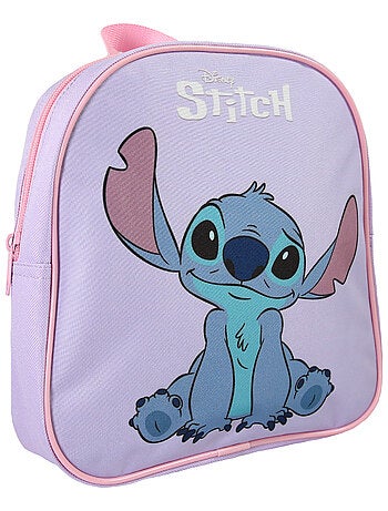 Sac à dos goûter Stitch maternelle 24 cm violet léger – bagtrotter