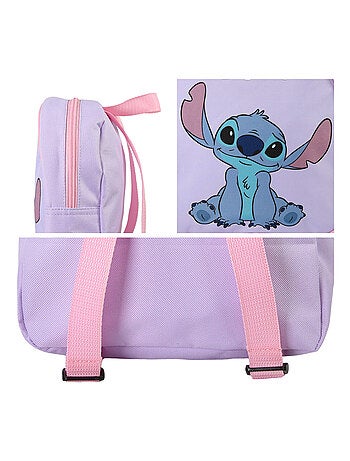 Sac à dos goûter Stitch maternelle 24 cm violet léger – bagtrotter