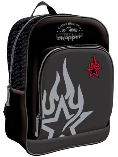 Sac à dos graphique 37 cm American Chopper noir à zip - La boutique des toons - Kiabi Sac à dos graphique 37 cm American Chopper noir à zip - La boutique des toons - Kiabi