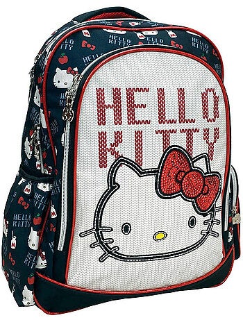 Sac à dos Hello Kitty avec nœud à sequins et 2 compartiments