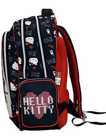 Sac à dos Hello Kitty avec nœud à sequins et 2 compartiments