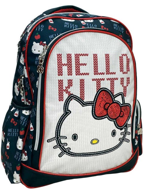 Sac à dos Hello Kitty avec nœud à sequins et 2 compartiments - Kiabi