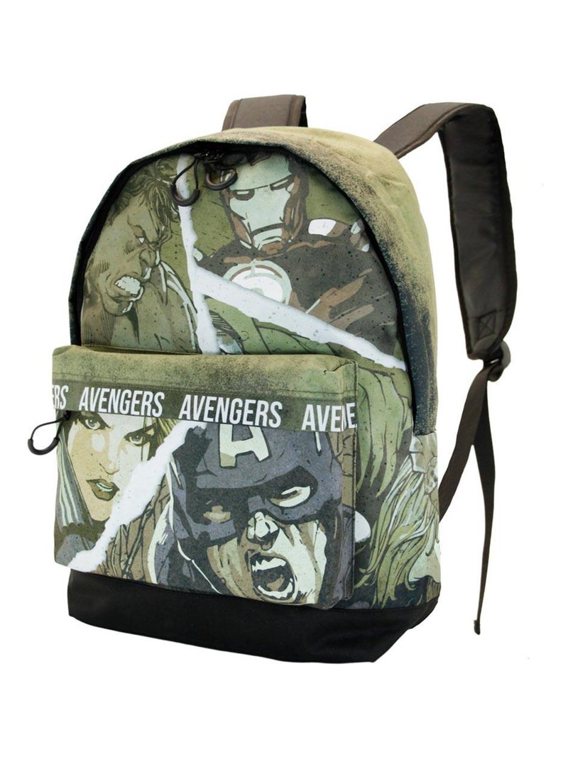 Sac à dos HS FAN - Marvel Avengers Shout - Vert Militaire - Taille Unique Vert kaki - Kiabi