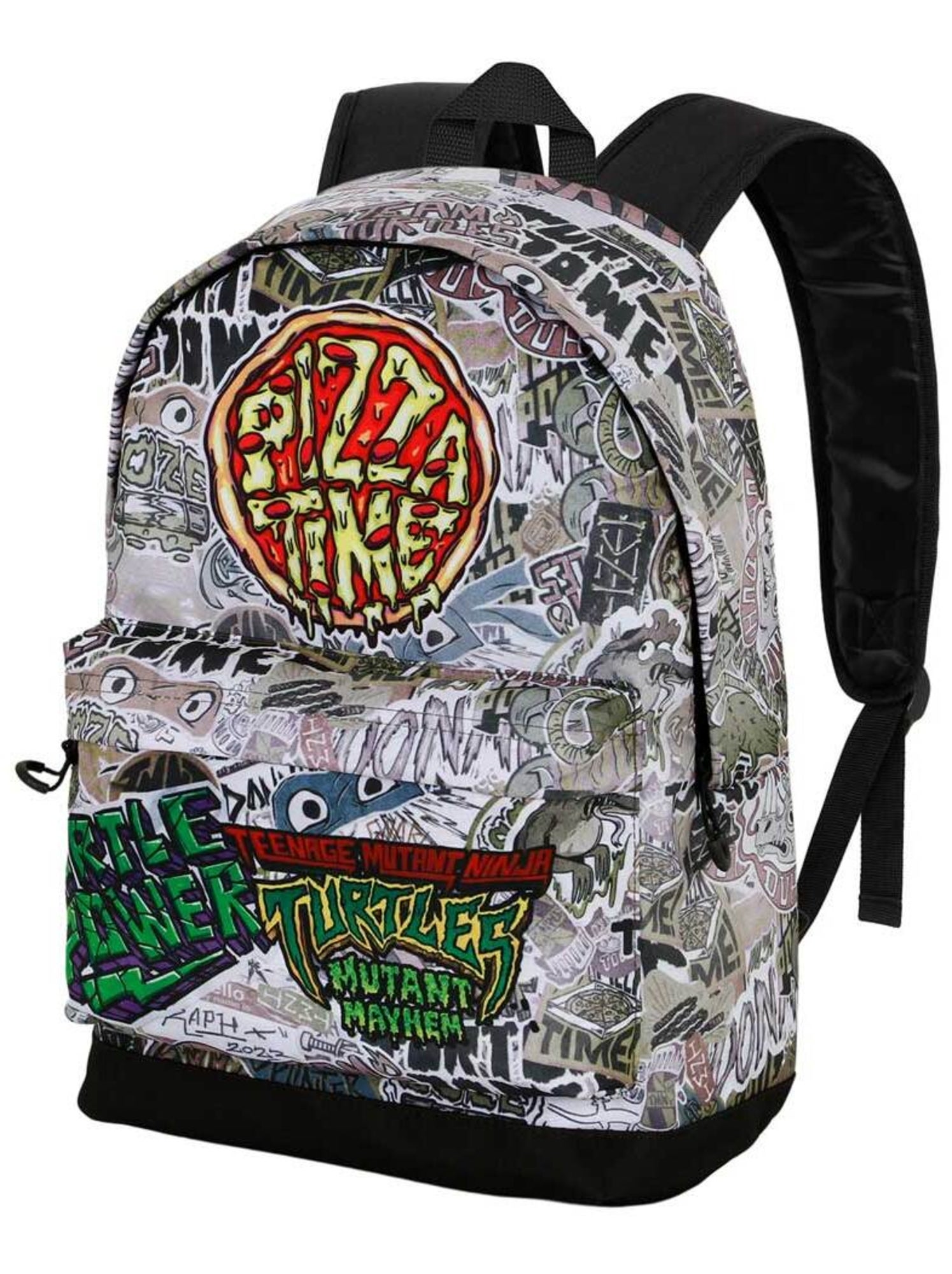 Sac à Dos Tortues Ninja Mutants Pour Enfant - Sac D'école Unisexe En Polyester Multicolore