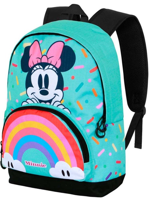 Sac à dos HS FAN 3.0 - Disney Minnie Mouse Rainbow - Turquoise - Taille Unique - Kiabi