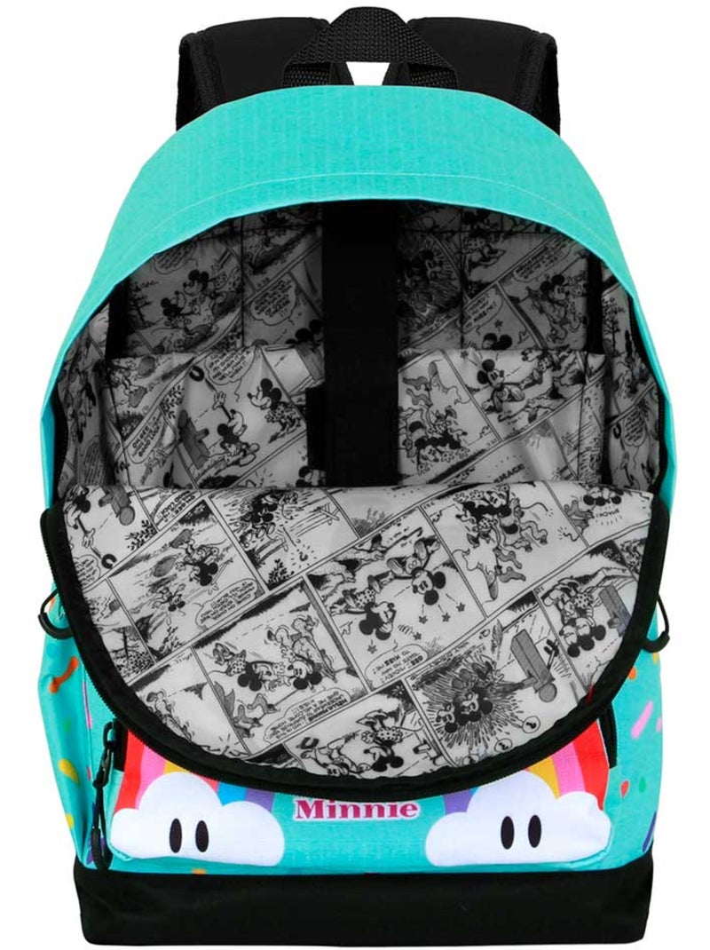 Sac à dos HS FAN 3.0 - Disney Minnie Mouse Rainbow - Turquoise - Taille Unique Bleu turquoise - Kiabi