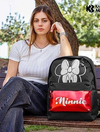 Sac à dos HS Silver - Disney Minnie Mouse Sparkle - Noir - Taille Unique