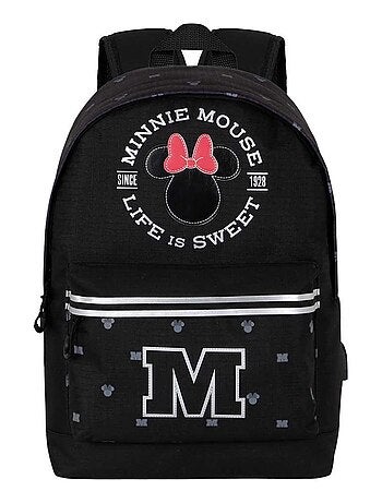 Sac à dos HS Silver - Disney Minnie Mouse Symbol - Noir - Taille Unique