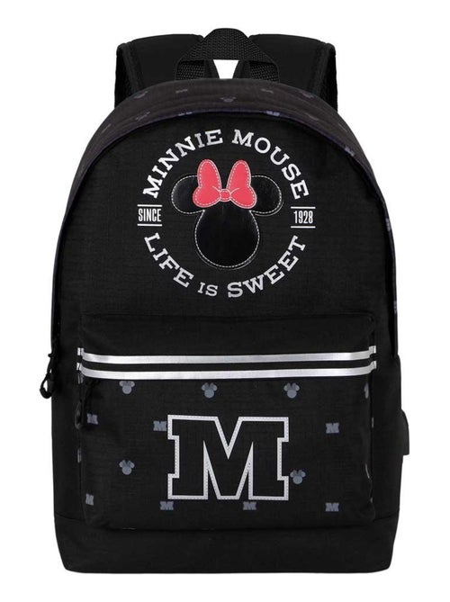 Sac à dos HS Silver - Disney Minnie Mouse Symbol - Noir - Taille Unique - Kiabi