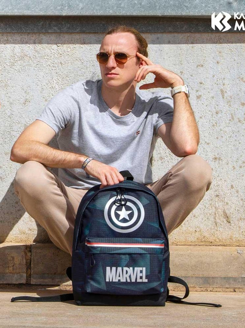 Sac à dos HS Silver - Marvel Metal Noir - Kiabi