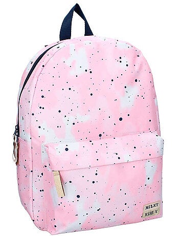 Sac à dos imprimé aquarelle en toile Milky Kiss