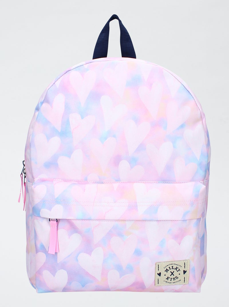 Sac à dos imprimé cœurs Rose - Kiabi