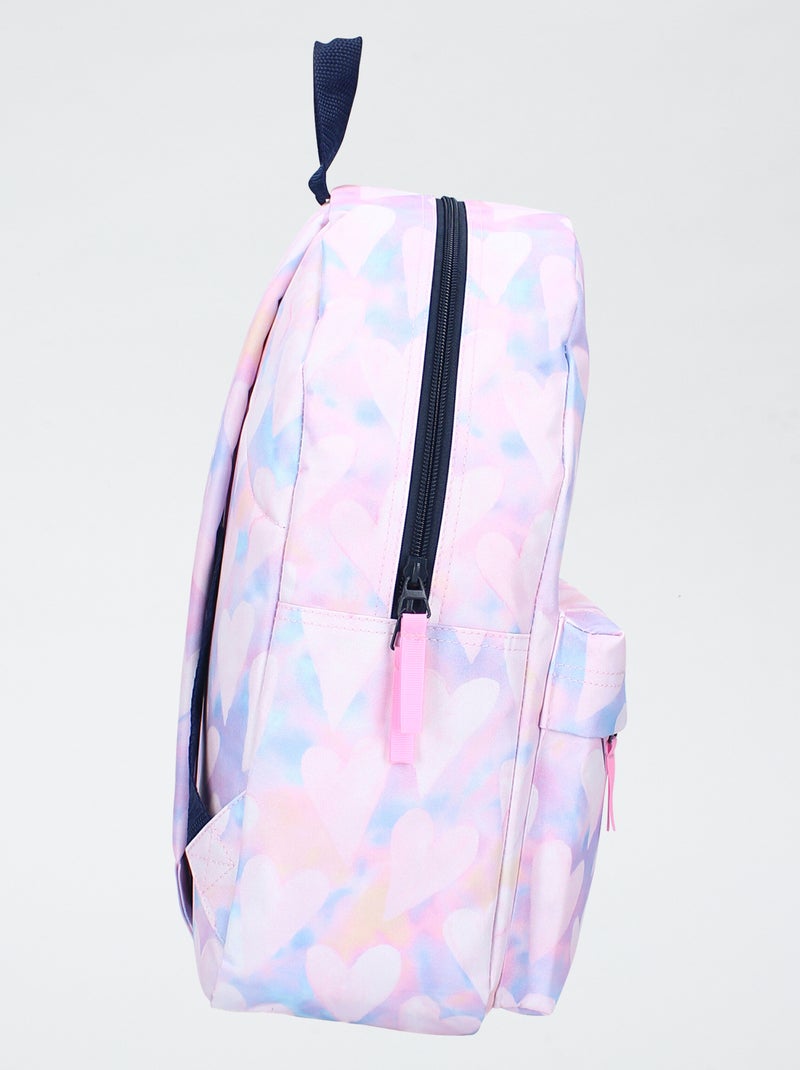 Sac à dos imprimé cœurs Rose - Kiabi
