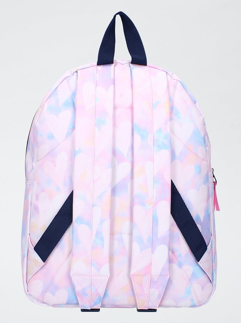 Sac à dos imprimé cœurs Rose - Kiabi