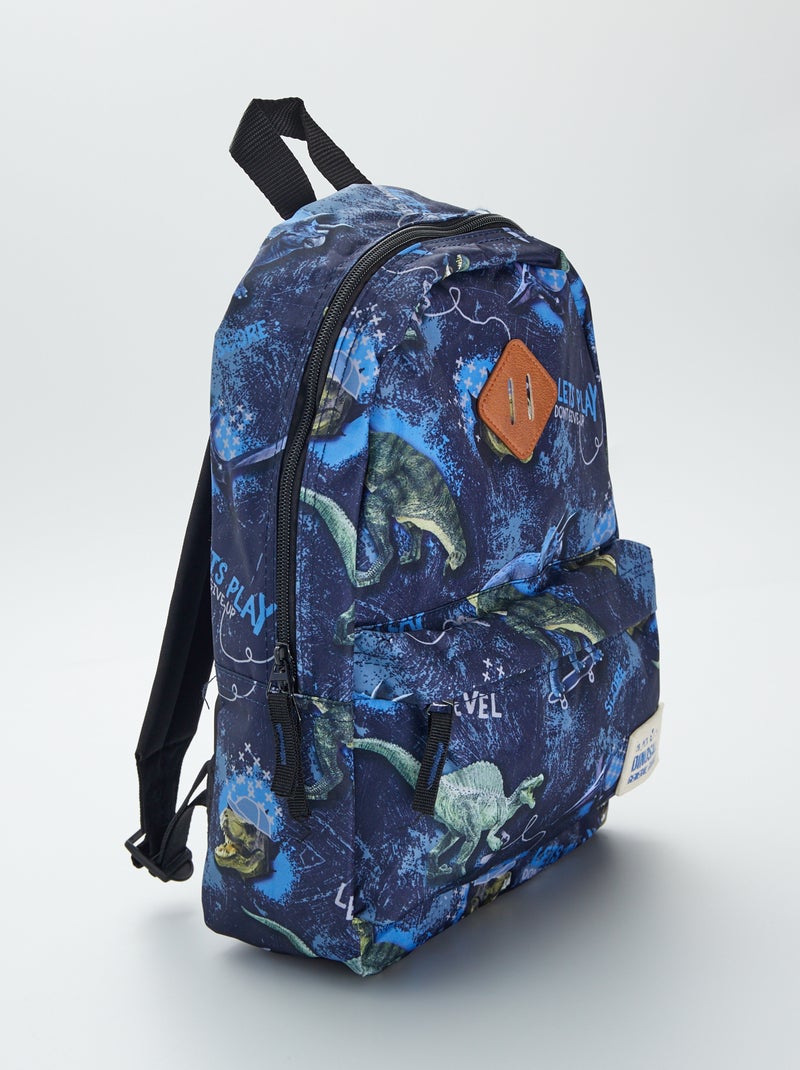 Sac à dos imprimé 'dinosaures' Bleu marine - Kiabi