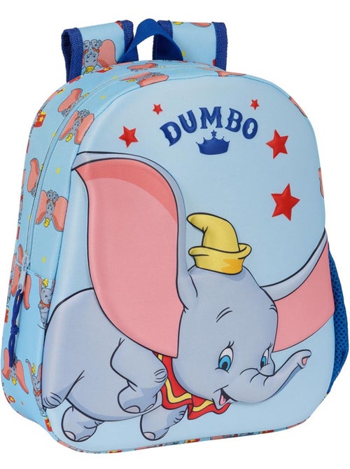 Sac à dos imprimé Dumbo 3D tissu synthétique Disney - Kiabi