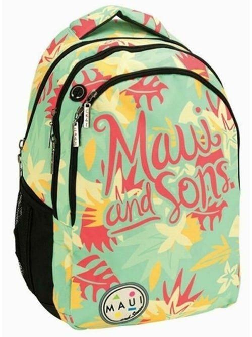 Sac à dos imprimé floral en tissu synthétique Maui & Sons - Kiabi