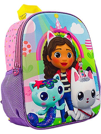 Sac à dos imprimé personnages Gabby's Dollhouse en tissu synthétique