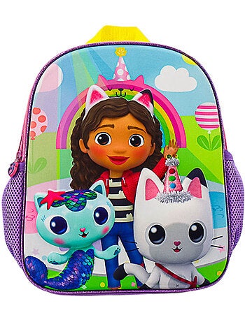 Sac à dos imprimé personnages Gabby's Dollhouse en tissu synthétique