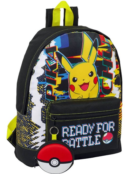 Sac à dos imprimé Pikachu Ready for Battle Pokémon officiel - Kiabi