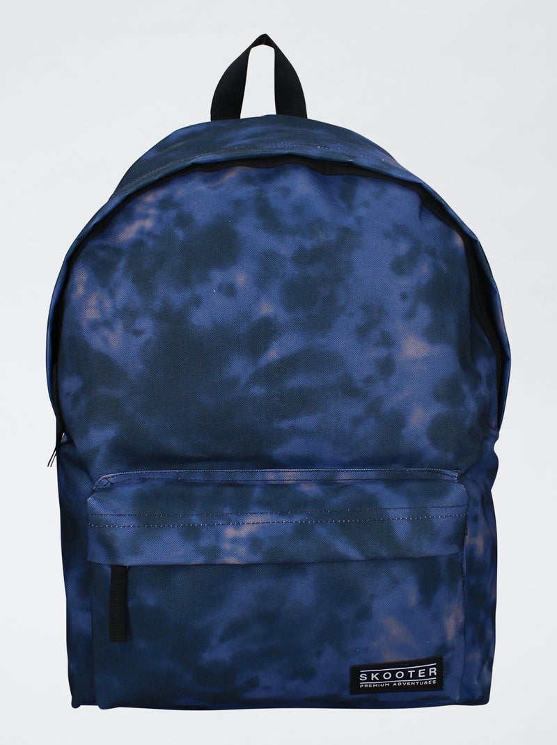 Sac à dos imprimé tie and dye Bleu - Kiabi