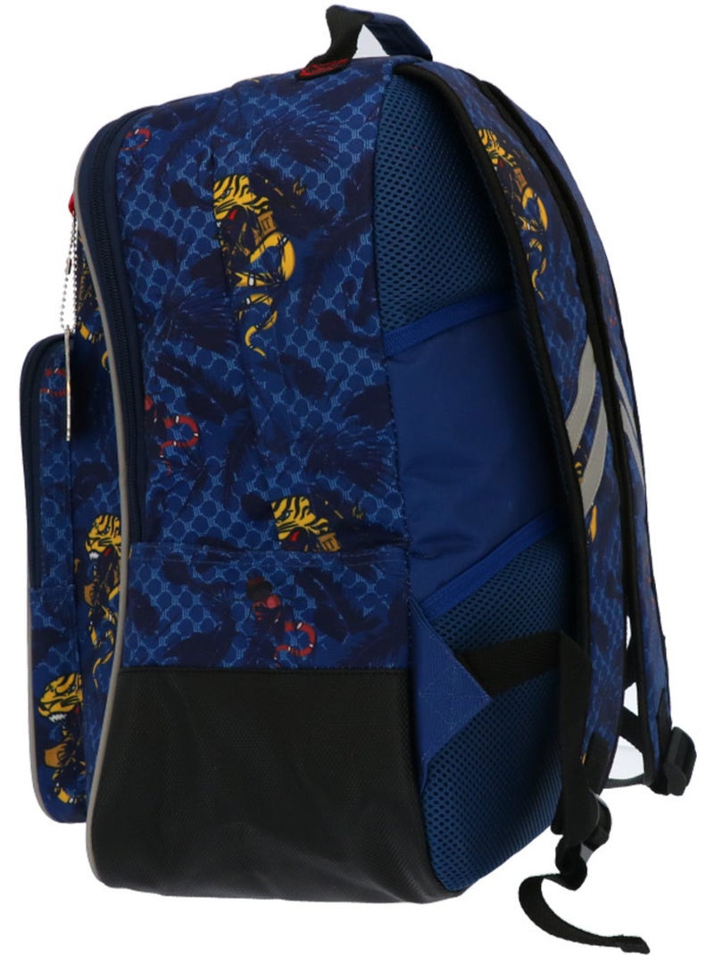 Sac à dos imprimé tigre Camps United en tissu résistant 42 CM Bleu marine - Kiabi