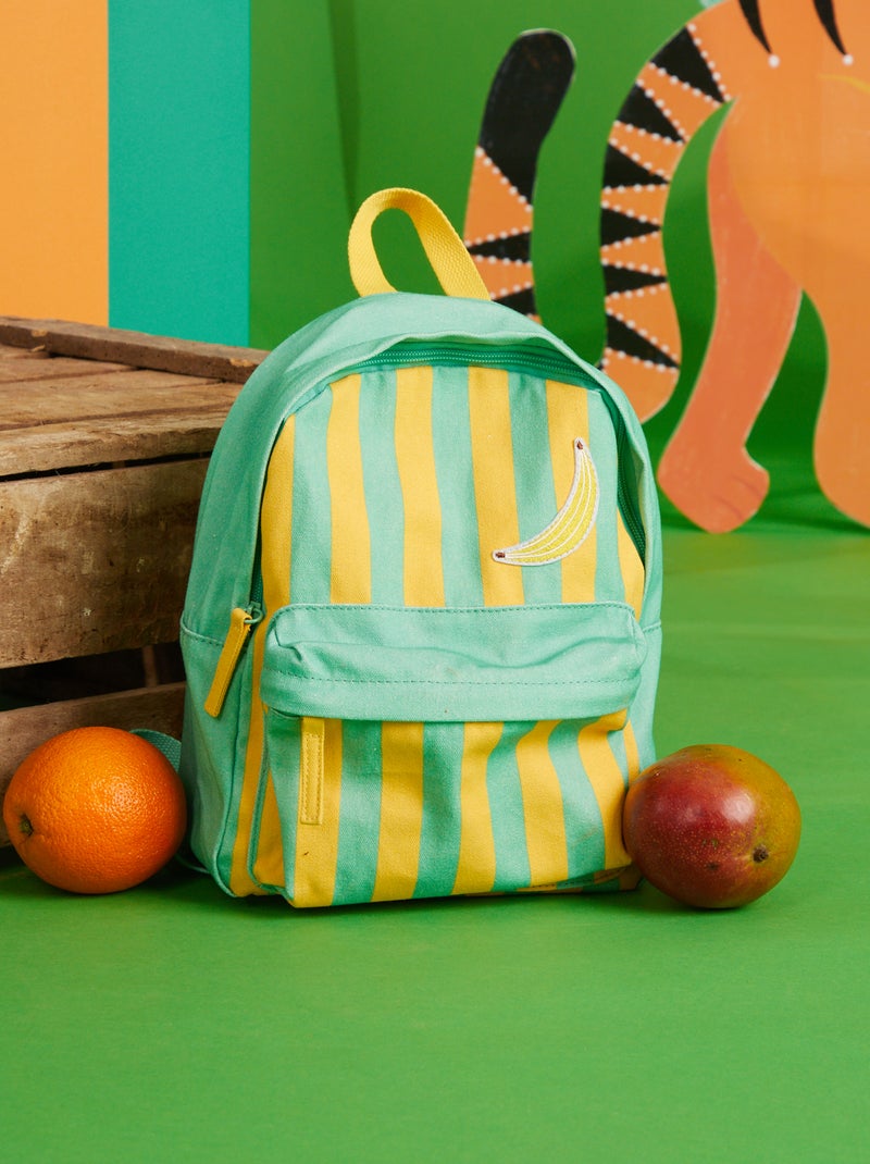 Sac à dos imprimé X Ariane Butto Vert/jaune - Kiabi