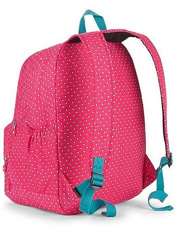 Sac à dos Kipling Hahnee motif pois avec 2 compartiments zippés 47 cm
