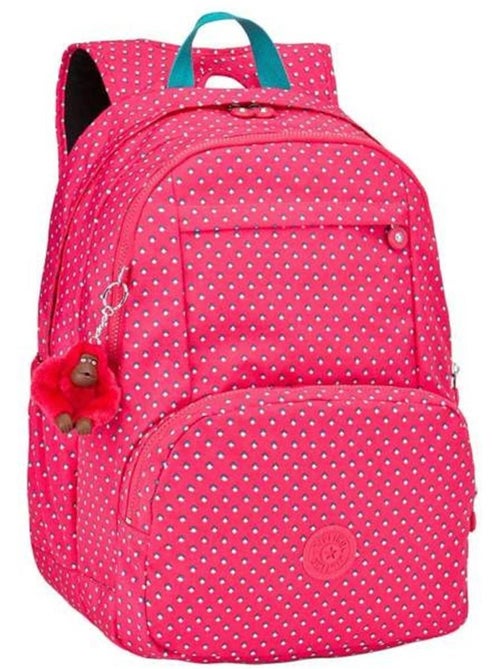 Sac à dos Kipling Hahnee motif pois avec 2 compartiments zippés 47 cm - Kiabi Sac à dos Kipling Hahnee motif pois avec 2 compartiments zippés 47 cm - Kiabi