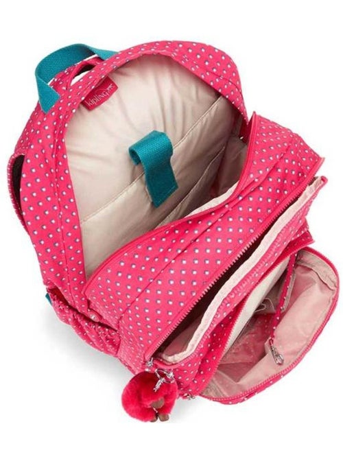 Sac à dos Kipling Hahnee motif pois avec 2 compartiments zippés 47 cm - Kiabi Sac à dos Kipling Hahnee motif pois avec 2 compartiments zippés 47 cm - Kiabi