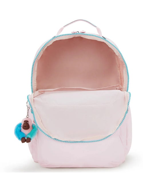 Sac à Dos Kipling Seoul Lap Sea Pink 44 CM - avec compartiment pour ordinateur - Kiabi