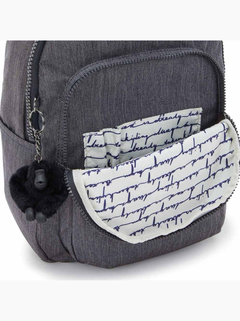 Sac à Dos Kipling Seoul S Active Denim 35 Cm - avec poche protectrice pour tablette Noir Gris - Kiabi