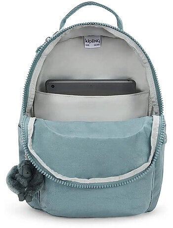 Sac à Dos Kipling Seoul S Relaxed Grey 35 CM - avec poche protectrice pour tablette
