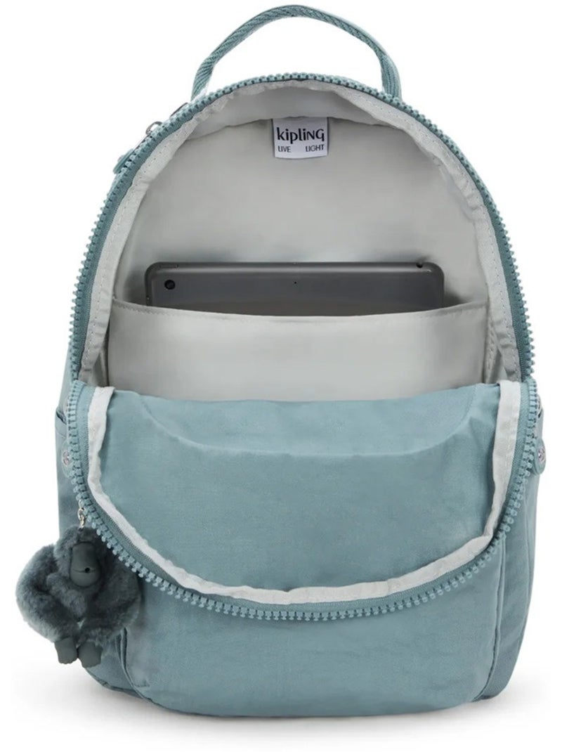Sac à Dos Kipling Seoul S Relaxed Grey 35 CM - avec poche protectrice pour tablette Gris - Kiabi