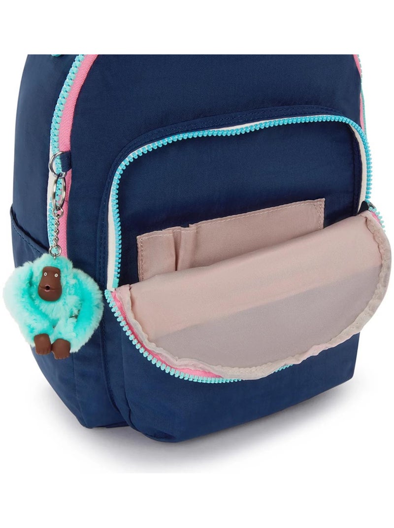 Sac à Dos Kipling Seoul S Resort Navy 35 CM - avec poche protectrice pour tablette Bleu Rose - Kiabi