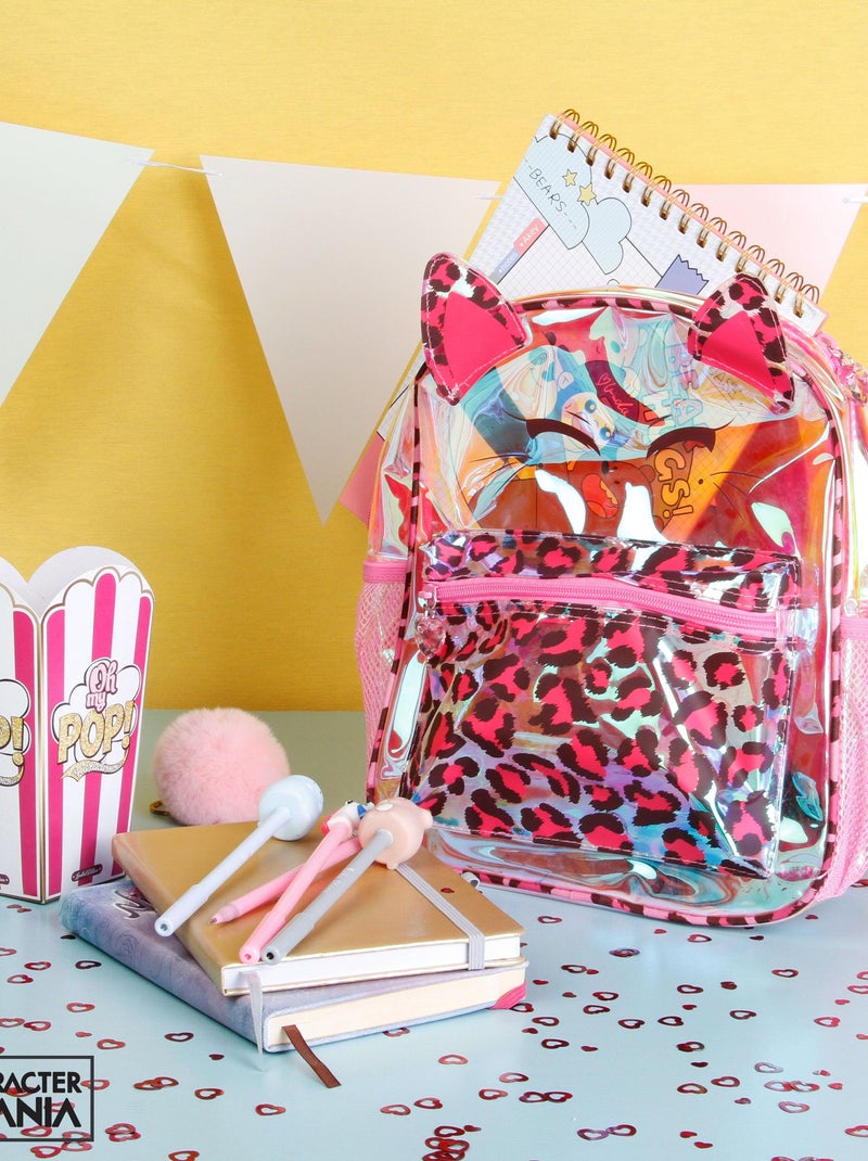 Sac à dos Laser Petit - Oh My Pop! Feline - Rose - Taille Unique Rose - Kiabi