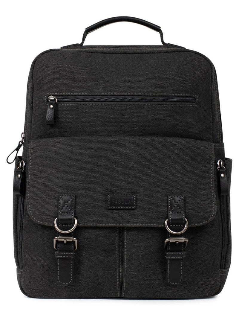 Sac à dos Léo - 13" & A4 Noir - Kiabi