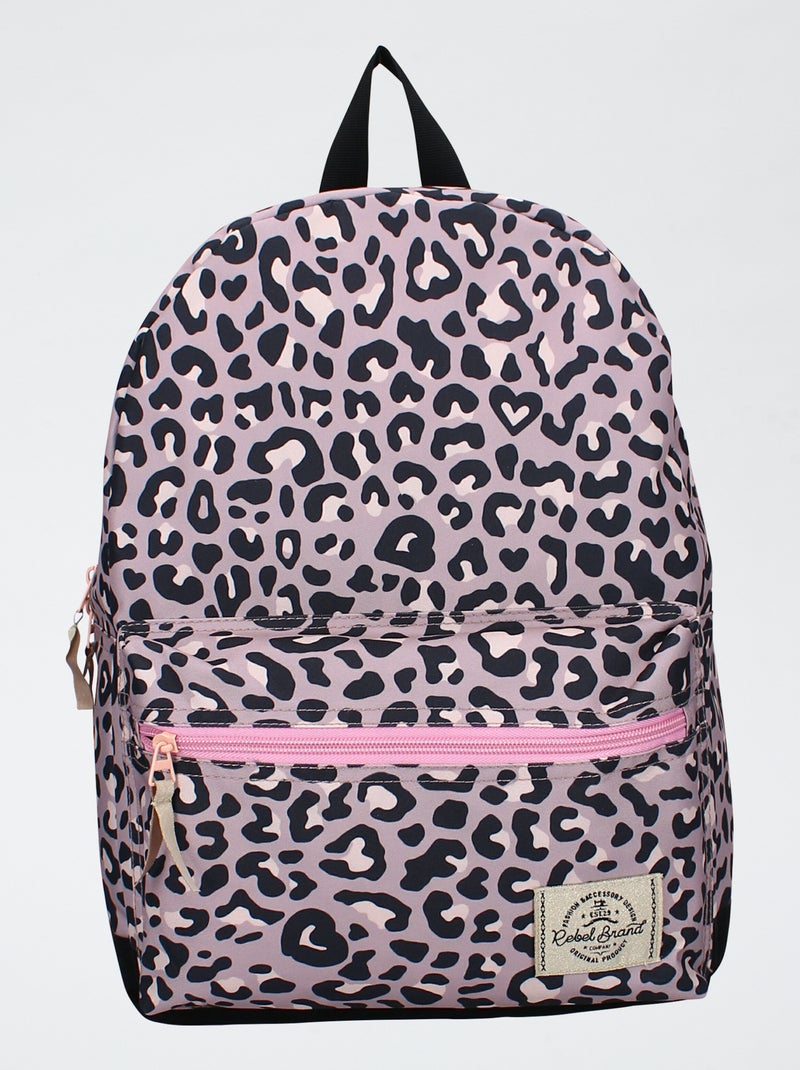 Sac à dos léopard Rose - Kiabi