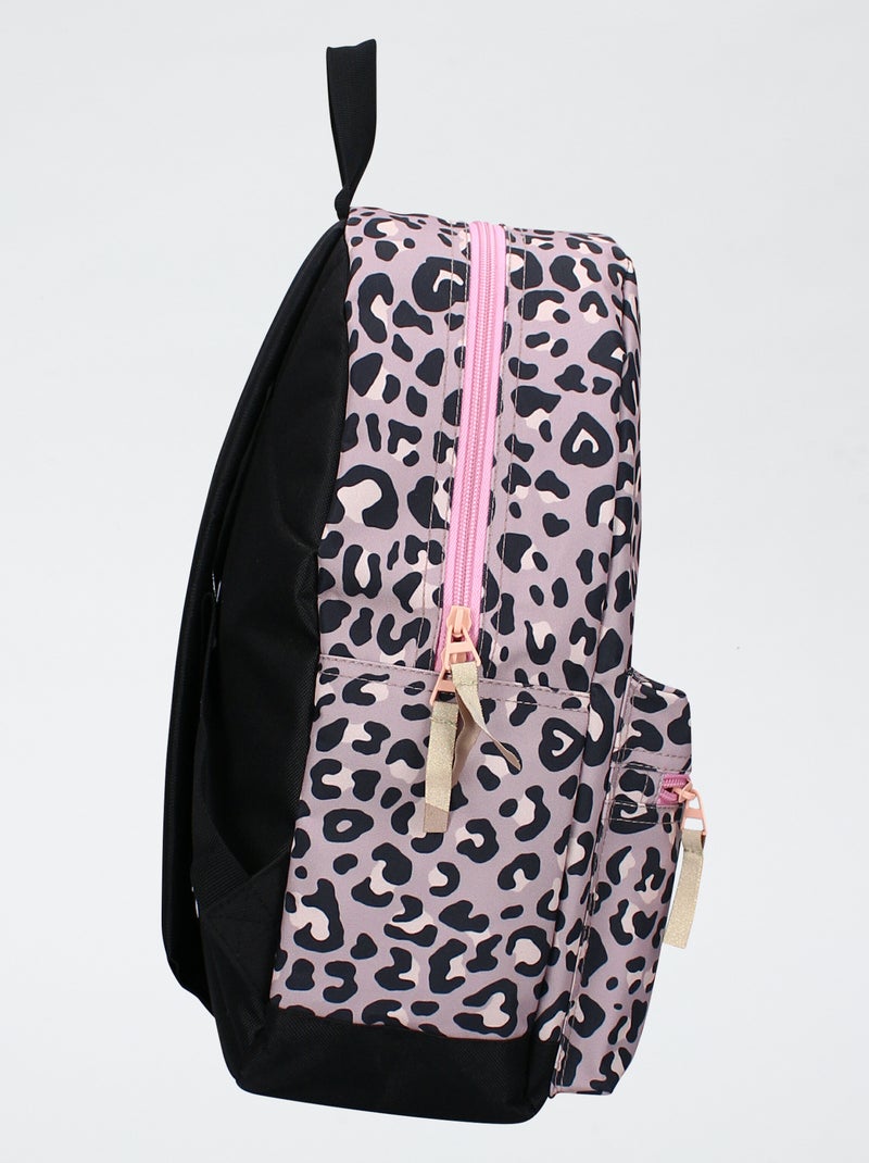 Sac à dos léopard Rose - Kiabi